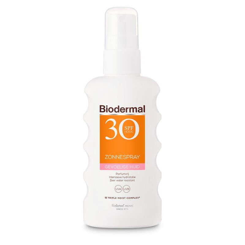 Biodermal Zonnespray SP30 gevoelig huid 175ml