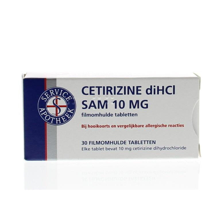 Service Apotheek Cetirizine 10mg DICHL 30tb