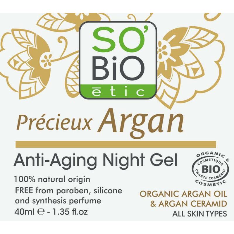 So Bio Etic Argan anti-aging night gel 40ml