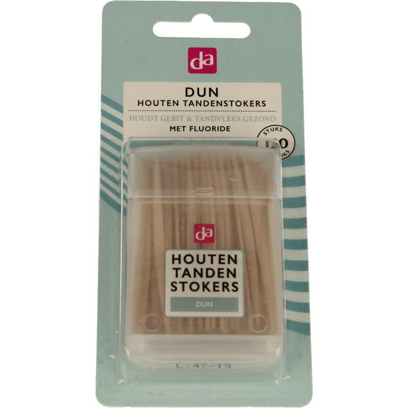 DA Tandenstokers hout dun 120st