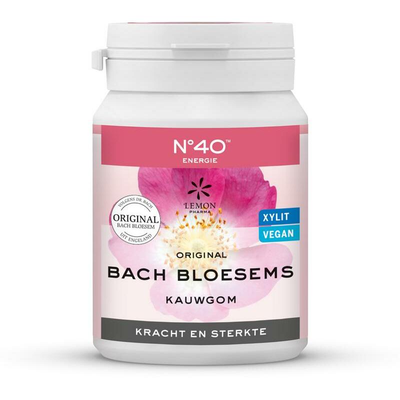 Lemonpharma Bach Bach Bloesem kauwgom nr 40 kracht & sterkte 60g