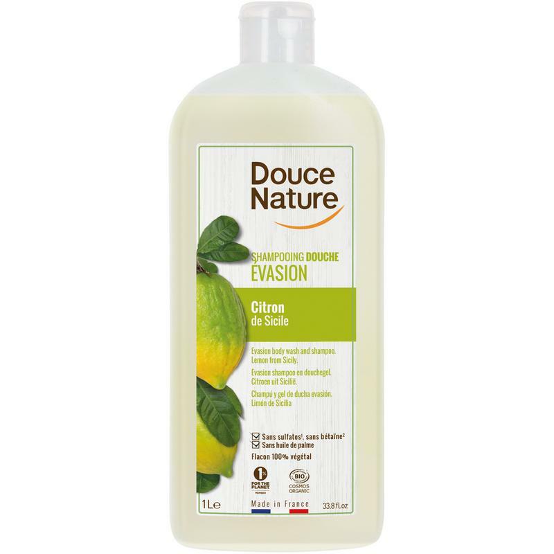 Douce Nature Douchegel & shampoo evasion citroen Silici? bio 1000ml