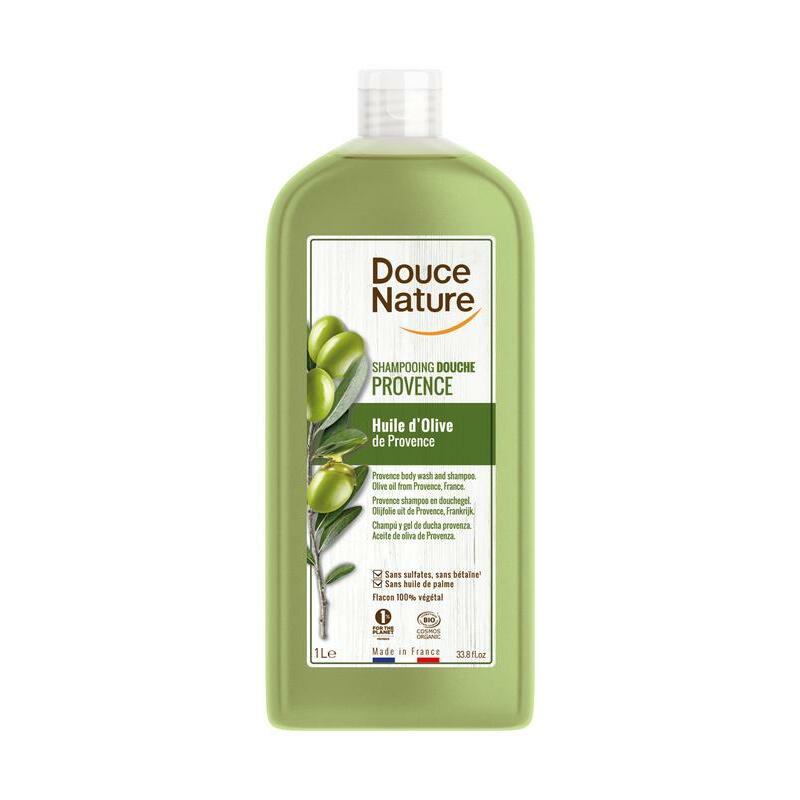 Douce Nature Douchegel & shampoo olijfolie bio 1000ml