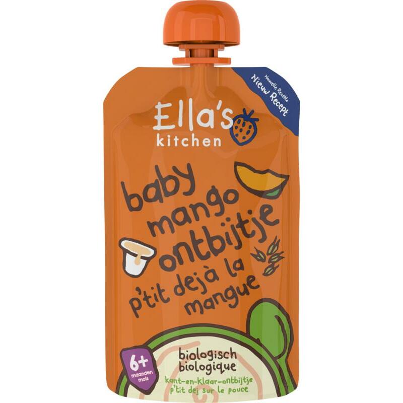 Ella's Kitchen Baby ontbijtje mango 6+ maanden bio 100g