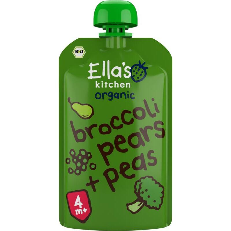 Ella's Kitchen Broccoli pears and peas 4+ maanden bio 120g