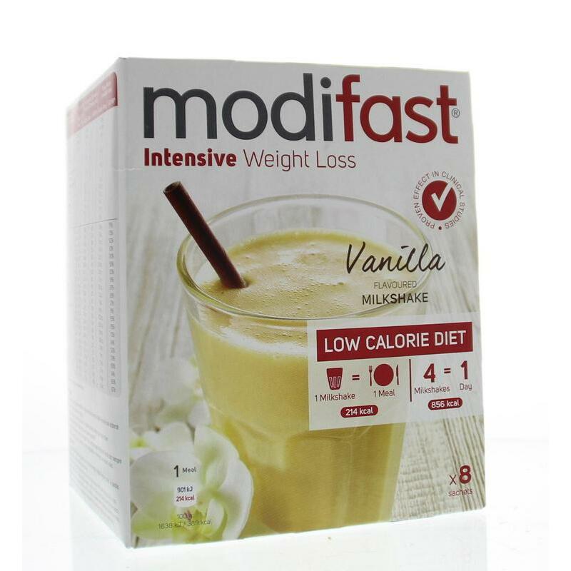 Modifast Intensive milkshake vanille 8 stuks 440g