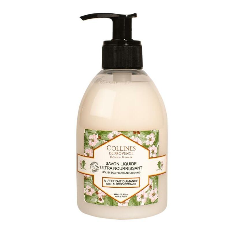 Collines de Prov Amandelboter zeep met pomp 300ml