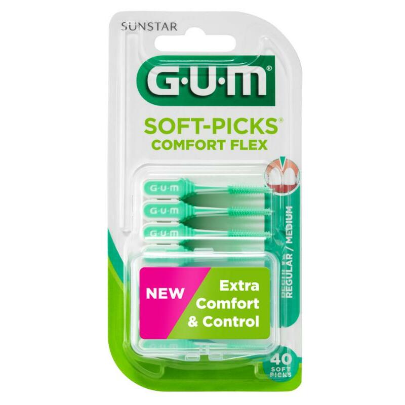 GUM Soft picks comfort flex regular/medium 40st