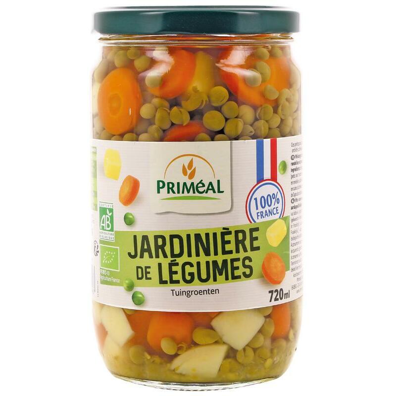 Primeal Groentemix doperwten wortel aardappel bio 720ml