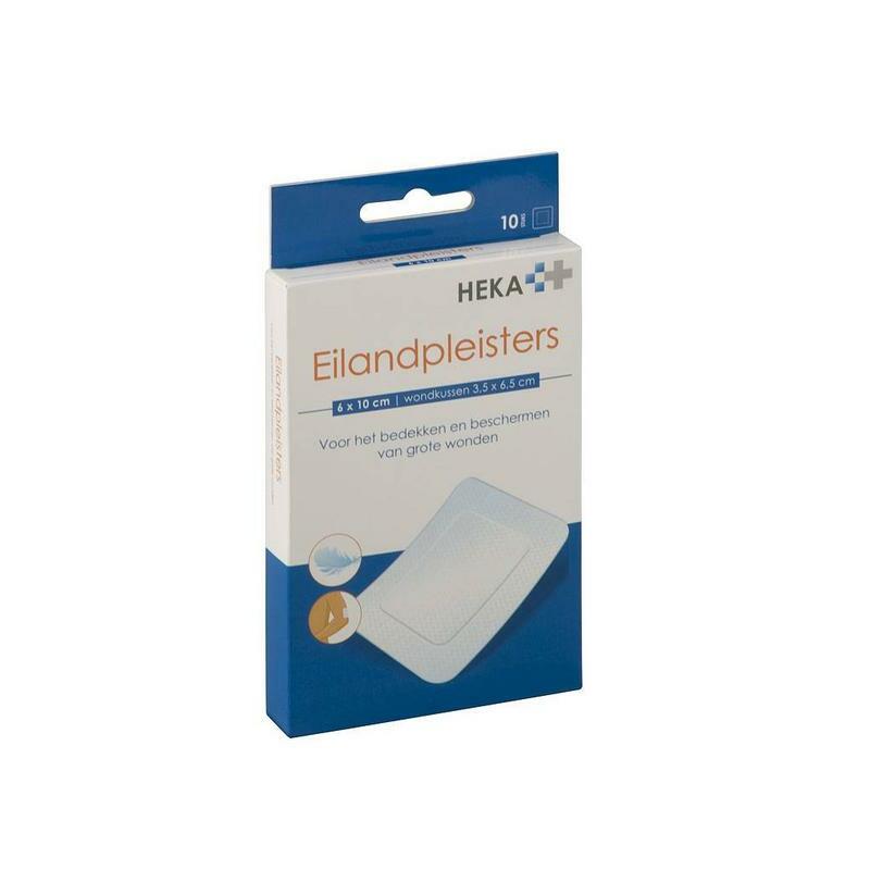 Hekaplast Eilandpleister border 6 cm x 10 cm steriel 10st