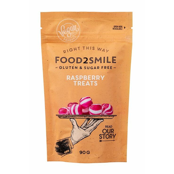 Food2Smile Raspberry treats suikervrij glutenvrij lactosevrij 90g