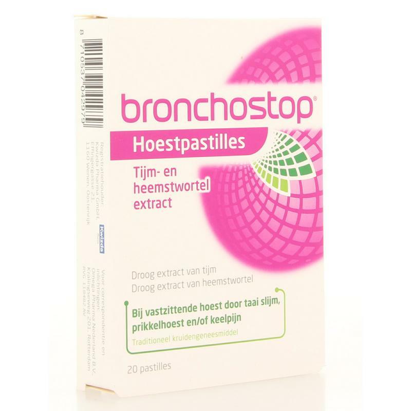 Bronchostop Hoestpastille tijm heemst 20st