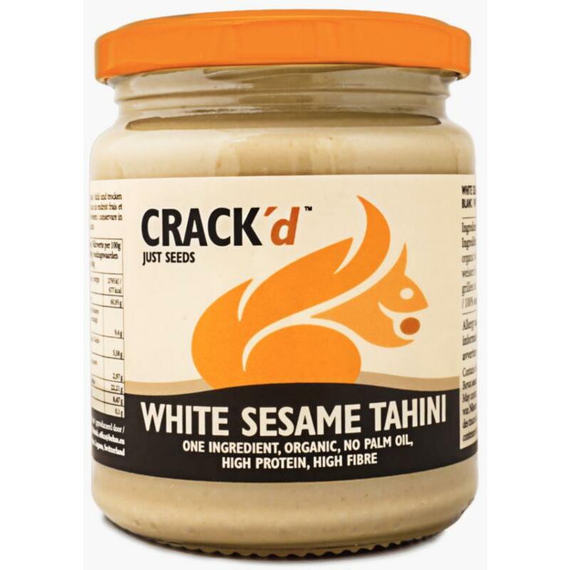 Crack'd Sesam tahin witte pasta organic bio 250g
