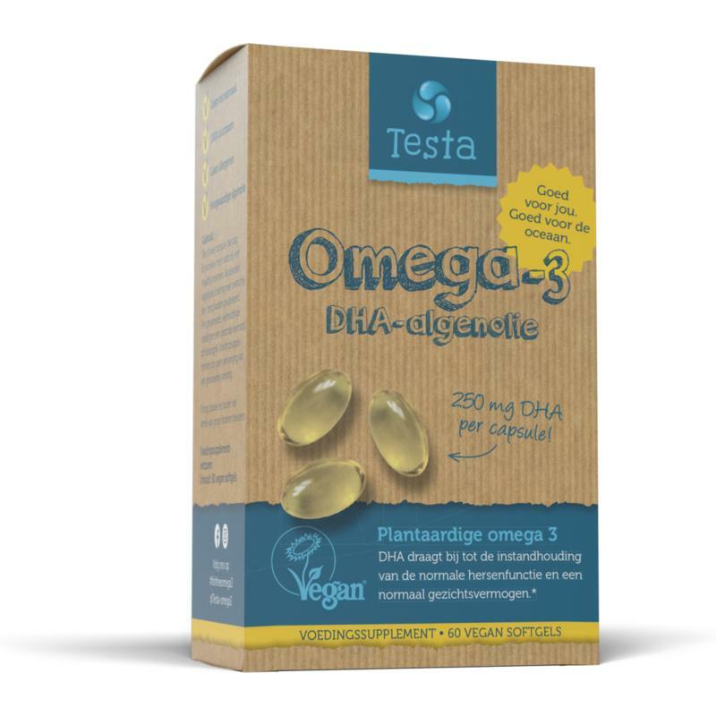 Testa Omega 3 algenolie 250 mg DHA vegan NL 60sft