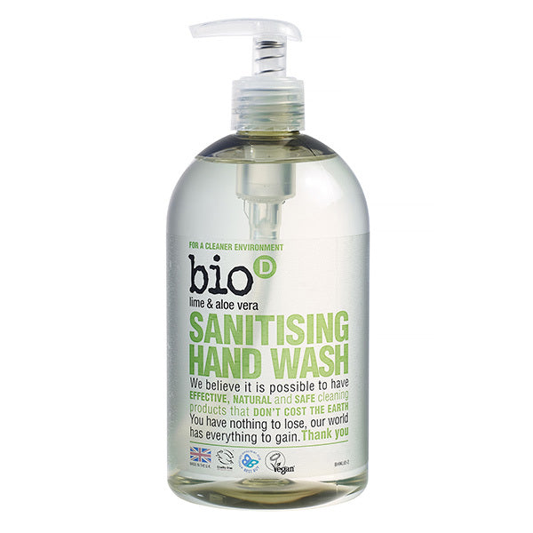 Bio-D Handzeep vloeibaar limoen & aloe vera 500ml