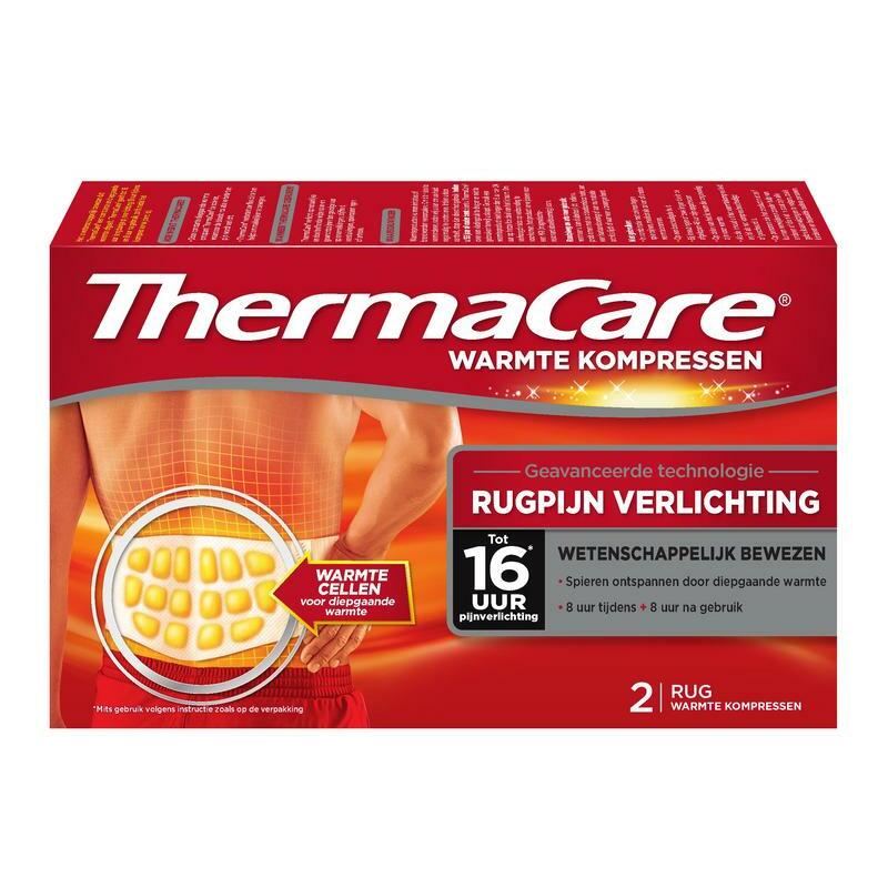 Thermacare Rugpijn verlichting warmte kompres 2st