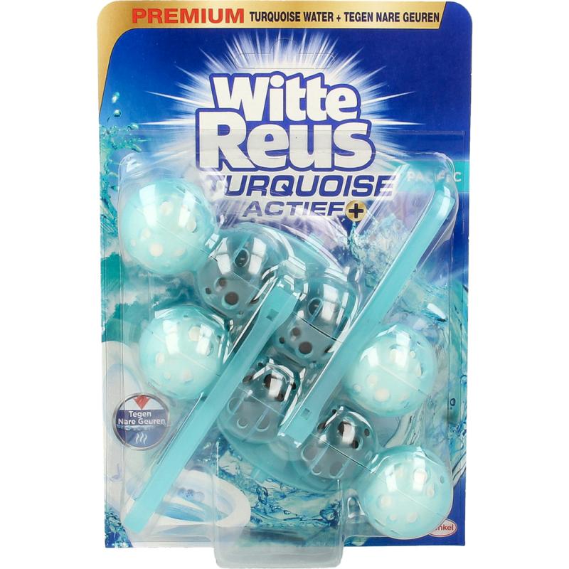 Witte Reus Toiletblok turquoise actief 2st