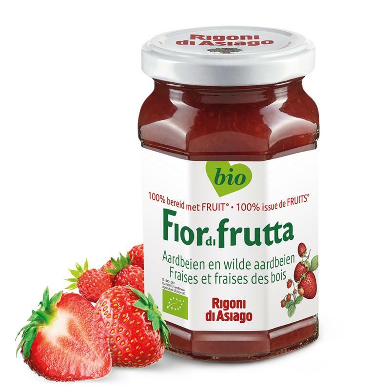 Fiordifrutta Aardbei & wilde aardbei jam 630g