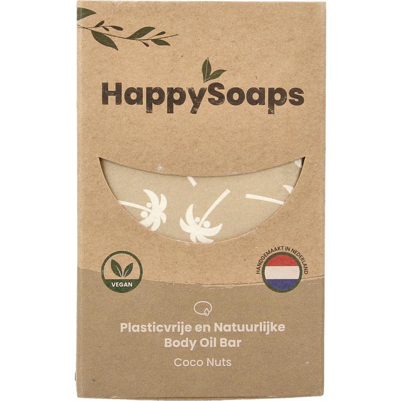 Happysoaps Body oil bar coco nuts 70g