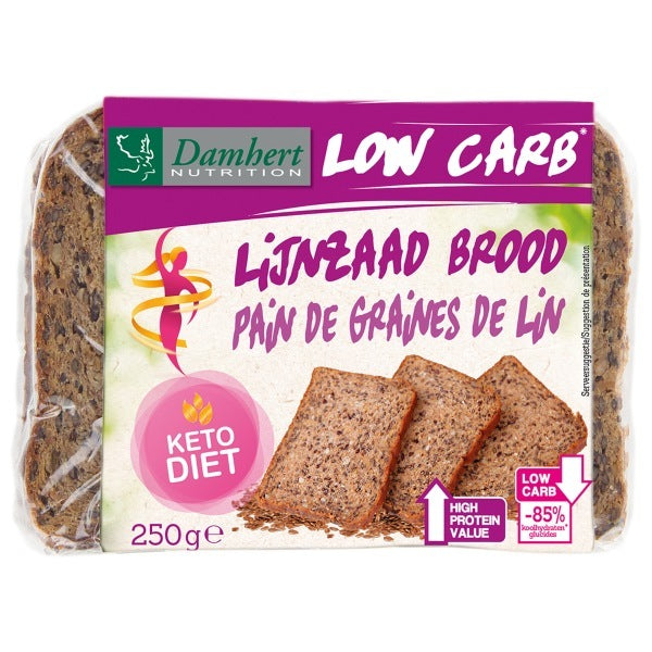 Damhert Lijnzaadbrood low carb 250g