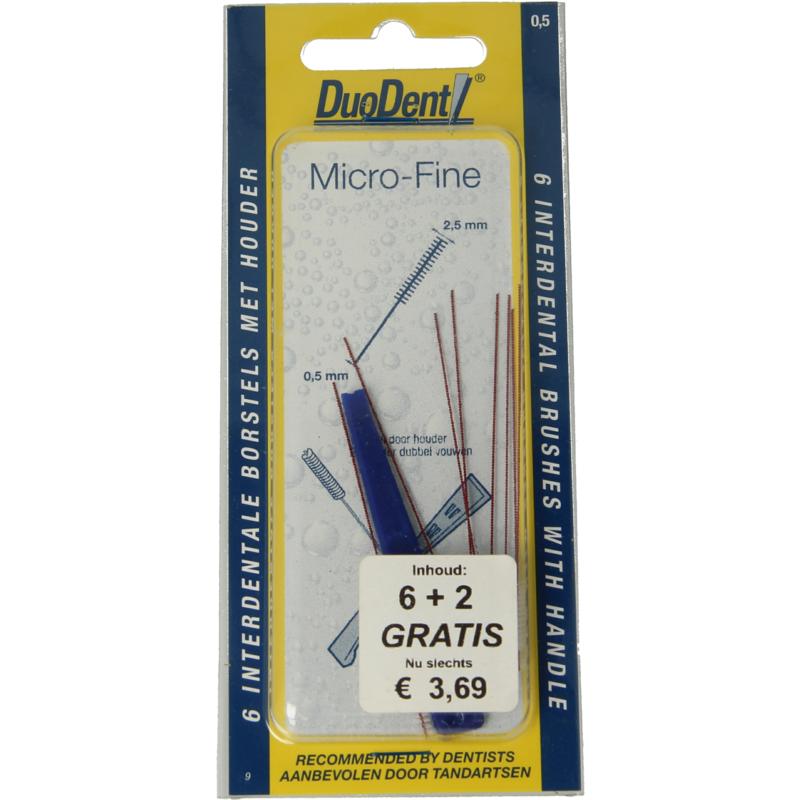 Duodent Duodent interdentale borstels micro fine 8st