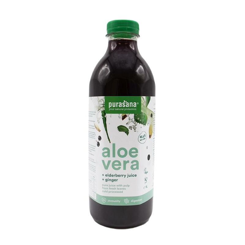 Purasana aloe vera sap vlierbes vegan 1000ml