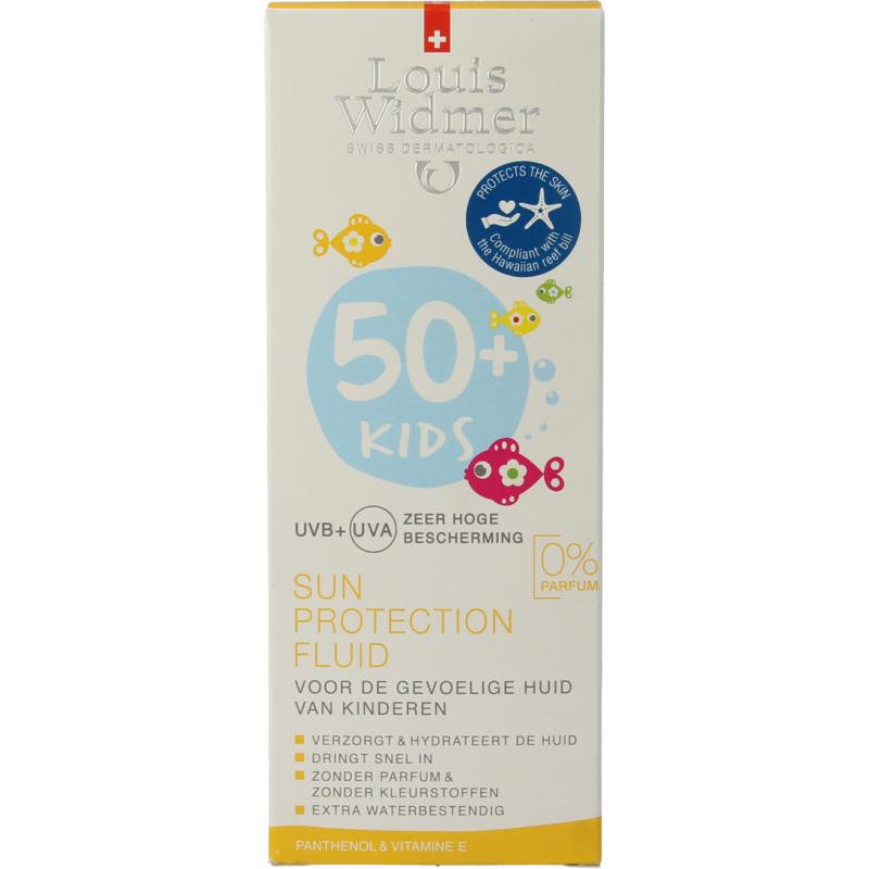 Louis Widmer Kids sun protect fluid 50+ parfumvrij 100ml