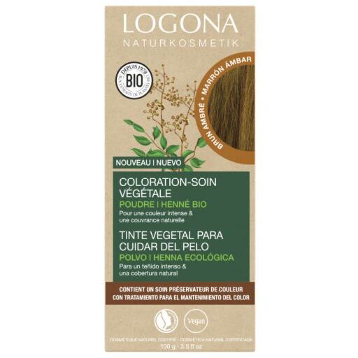 Logona Haarkleur amber bruin 100g