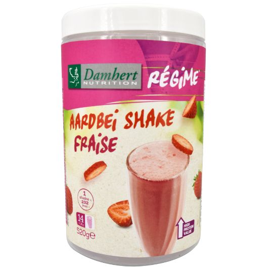 Damhert Regime maaltijd shake aardbei 520g