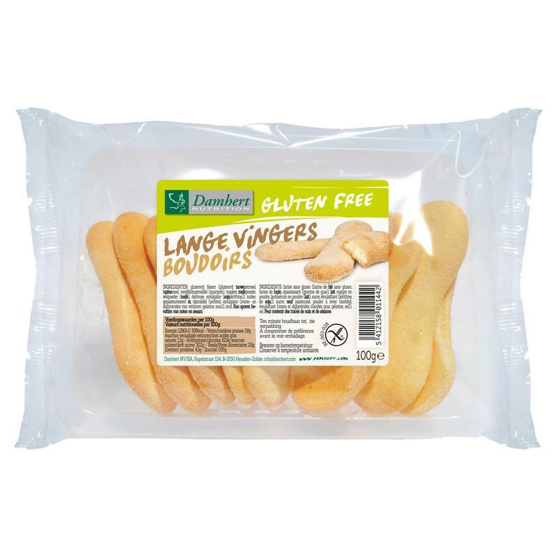 Damhert Lange vingers koekje glutenvrij 100g
