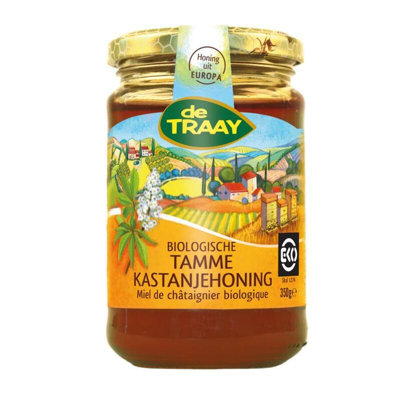 Traay Kastanjehoning tamme bio 350ml