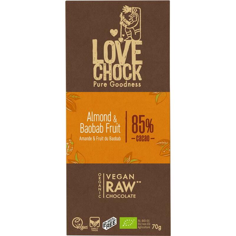 Lovechock Almond baobab bio 70g