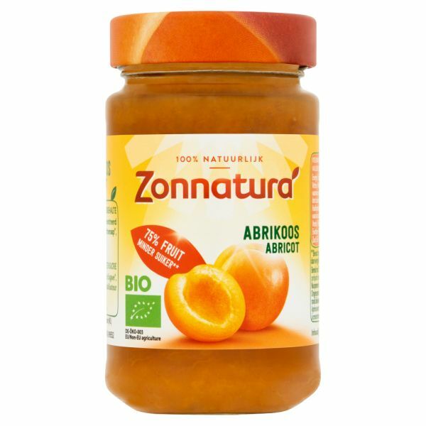 Zonnatura Fruitspread abrikoos 75% bio 250g