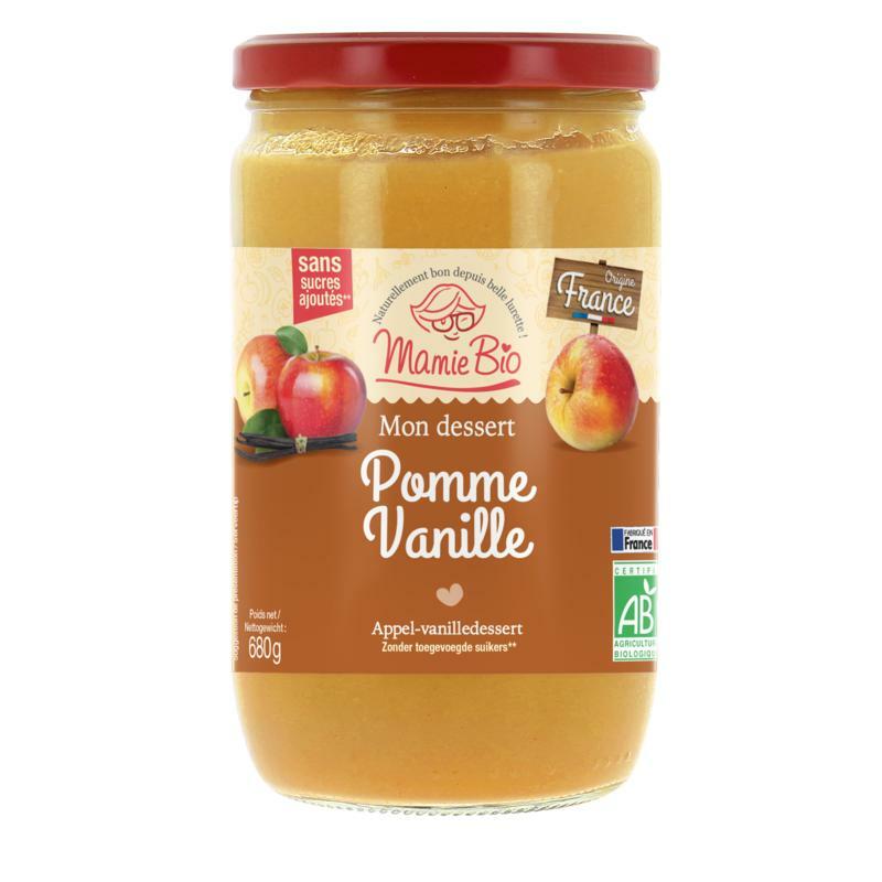 Mamie Bio Appelmoes vanille bio 680g
