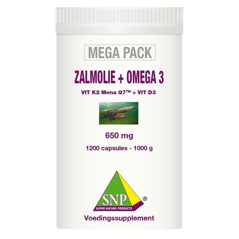 SNP Zalmolie & omega 3 megapack 1200ca