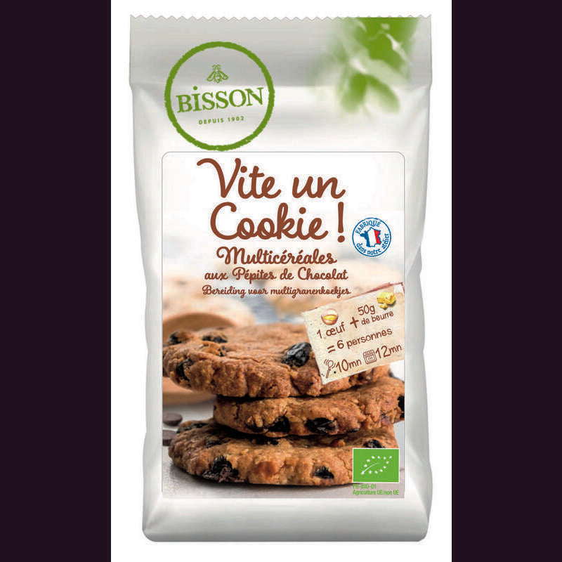 Bisson Bakmix voor meergranenkoekjes bio 300g