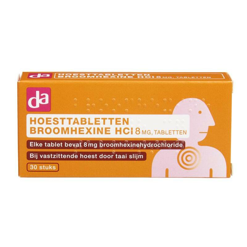 DA Hoesttabletten broomhexine 8mg 30st