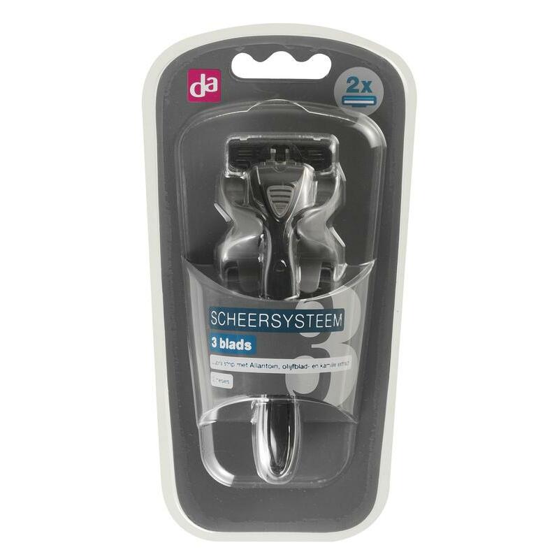 DA Scheerapparaat heren 3-blad + 2 mesjes set