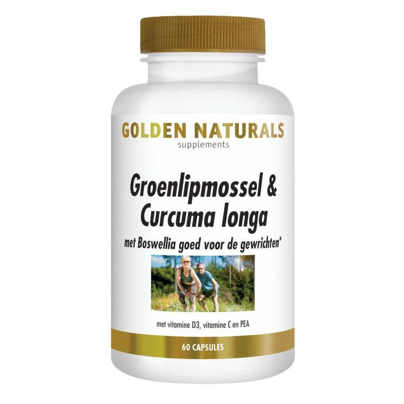 Golden Naturals Groenlipmossel & Curcuma longa 60ca