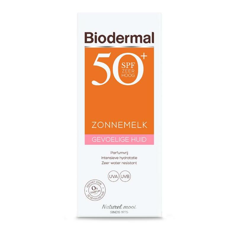 Biodermal Zonnemelk SPF50+ gevoelige huid 200ml
