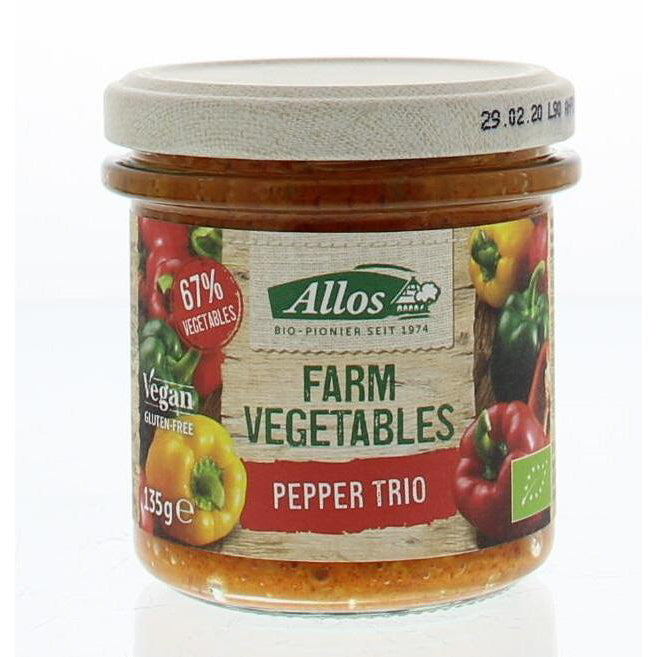 Allos Farm vegetables pepper trio bio 135g