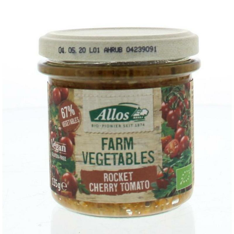 Allos Farm vegetables rucola & kerstomaat bio 135g