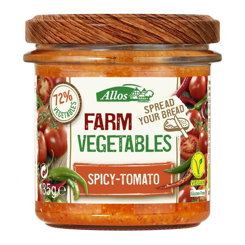 Allos Farm vegetables pittige tomaat bio 135g