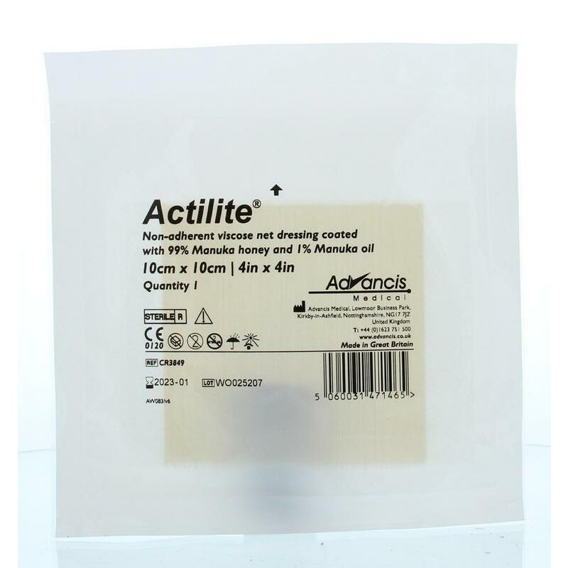 Advancis Actilite manuka non adhesive 10 x 10 1st