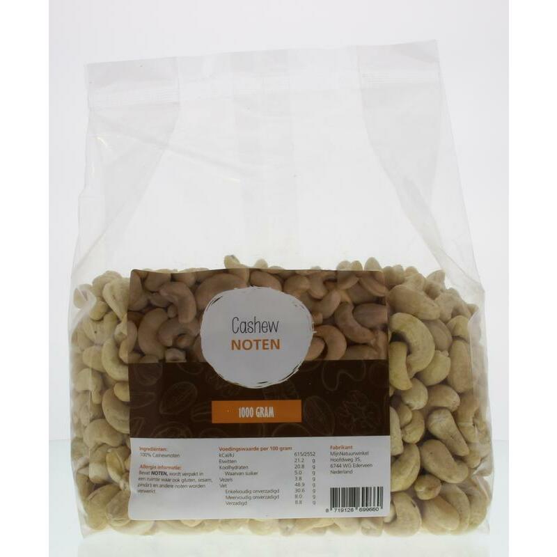 Mijnnatuurwinkel Cashewnoten 1000g