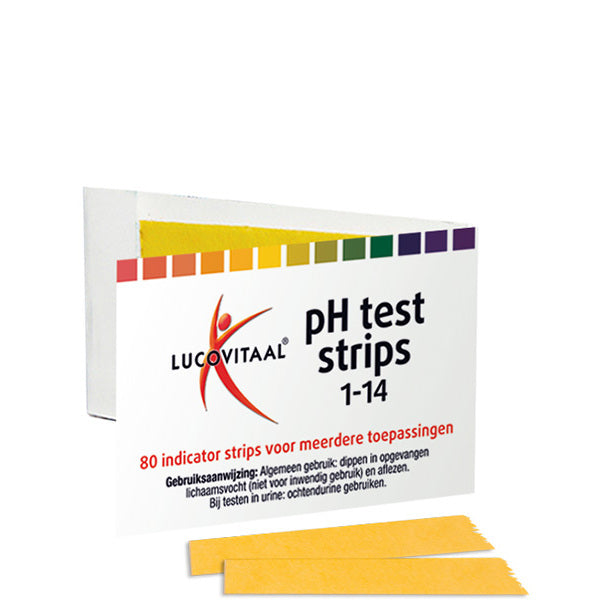 Lucovitaal Zuurbase PH test strips 80st