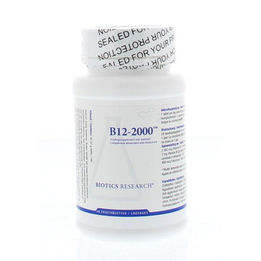 Biotics Vitamin B12 2000 mcg 60zt