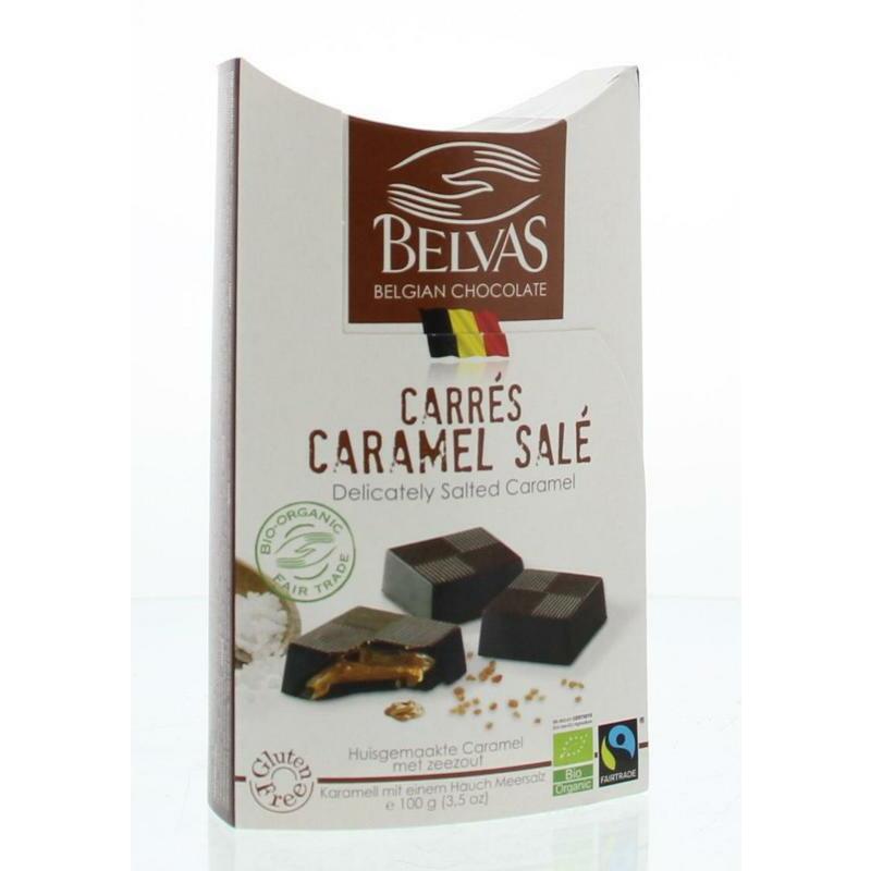 Belvas Puur met licht gezouten caramel bio 100g