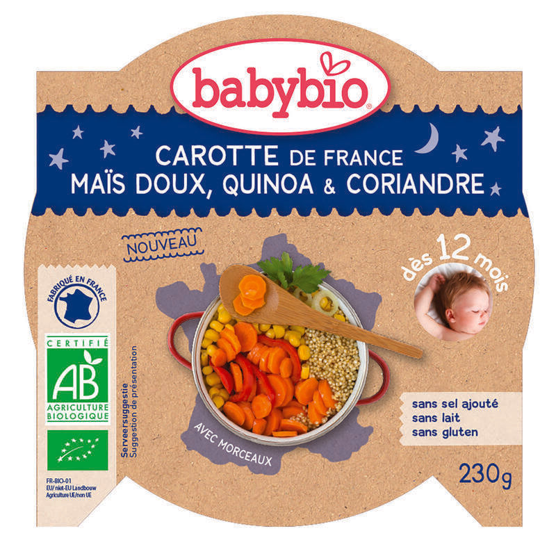 Babybio Mon petit plat wortel mais quinoa bio 230g