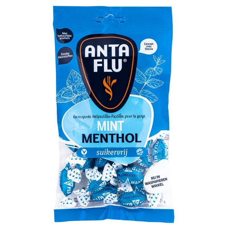 Anta Flu Mint suikervrij met stevia 120g